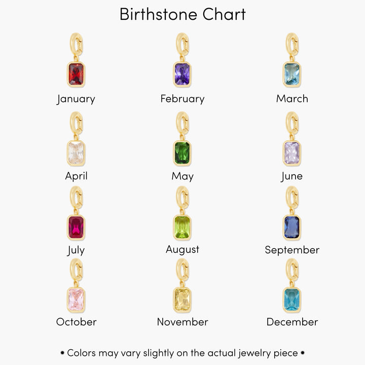 Mackenzie Hinge Birthstone Charm